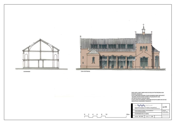 w50sks wijbosch so-03 kerk doorsnede en n-o gevel1a200 A3 20140127.jpg